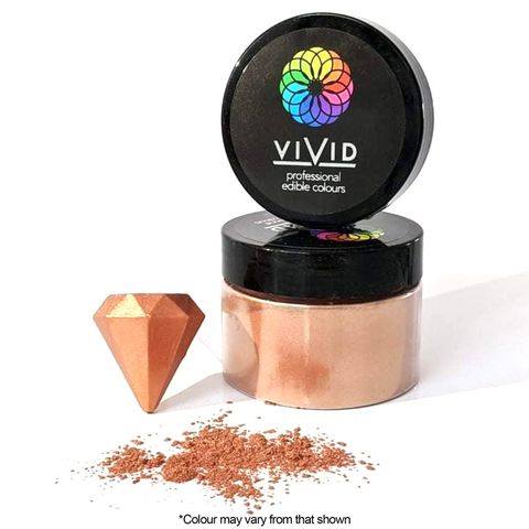 VIVID | ROSE GOLD | EDIBLE METALLIC DUST | 50G - BB 19/04/26