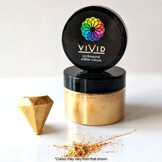 VIVID | ANTIQUE SHIMMER GOLD | EDIBLE METALLIC DUST | 50G