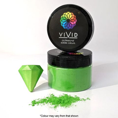 VIVID | LEAF GREEN | EDIBLE METALLIC DUST | 50G - BB 19/04/26