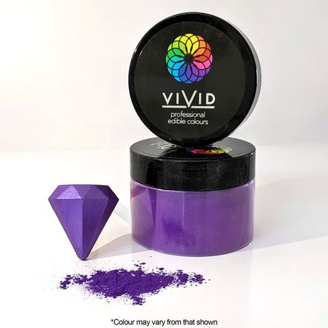 VIVID | ROYAL PURPLE | EDIBLE METALLIC DUST | 50G - BB 19/04/26