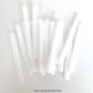 WHITE | POPSICLE STICKS | 24 PACK