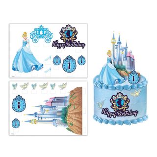 DISNEY PRINCESS - CINDERELLA CAKE TOPPER SCENE | EDIBLE IMAGE