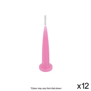 BULLET CANDLES | LIGHT PINK | PACK 12