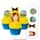 THE WIGGLES | EDIBLE WAFER CUPCAKE TOPPERS | 16 PIECE PACK - BB 06/25