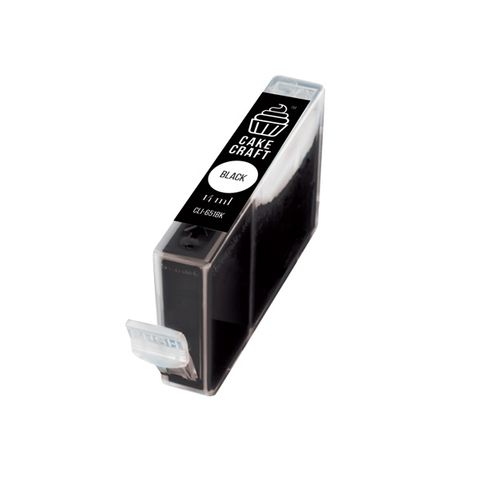 CAKE CRAFT | CANON CLI-651BK EDIBLE INK REFILL CARTRIDGE | BLACK | 14ML - BB 08/25