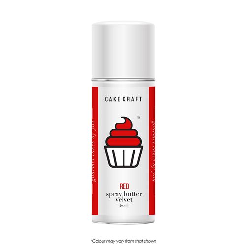 CAKE CRAFT | SPRAY BUTTER VELVET | RED | 400ML