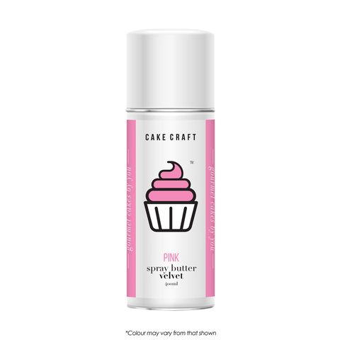 CAKE CRAFT | SPRAY BUTTER VELVET | PINK | 400ML - BB 02/26