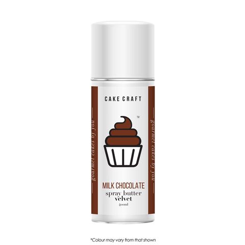 CAKE CRAFT | SPRAY BUTTER VELVET | MILK CHOCOLATE | 400ML - BB 02/26