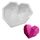 LARGE 3D GEO HEART SILICONE MOULD