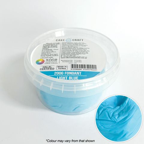 CAKE CRAFT | FONDANT | LIGHT BLUE | 200G - BB 28/03/25