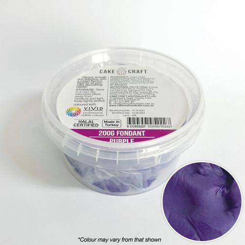 CAKE CRAFT | FONDANT | PURPLE | 200G - BB 27/03/25