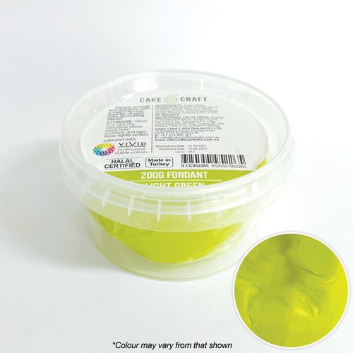 CAKE CRAFT | FONDANT | LIGHT GREEN | 200G - BB 29/11/25