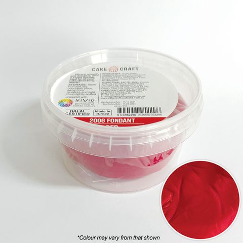 CAKE CRAFT | FONDANT | RED | 200G - BB 08/08/25