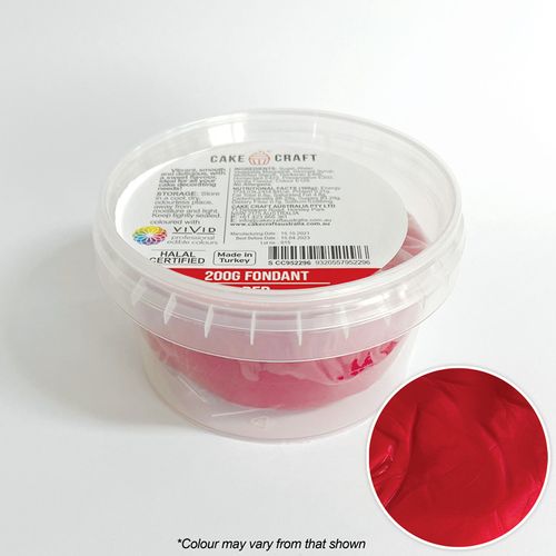 CAKE CRAFT | FONDANT | RED | 200G - BB 29/11/25