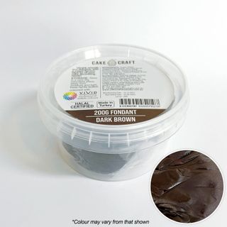 CAKE CRAFT | FONDANT | DARK BROWN | 200G - BB 08/08/25