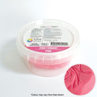 CAKE CRAFT | FONDANT | PINK | 200G - BB 03/25