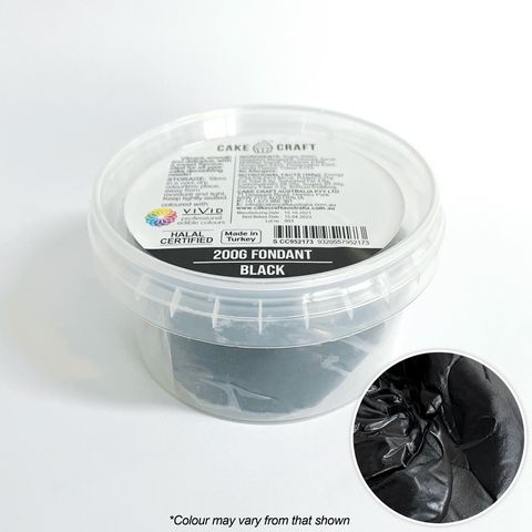 CAKE CRAFT | FONDANT | BLACK | 200G - BB 08/08/25