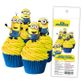 MINIONS | EDIBLE WAFER CUPCAKE TOPPERS | 16 PIECE PACK - BB 03/24