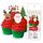 CHRISTMAS | EDIBLE WAFER CUPCAKE TOPPERS | 16 PIECE PACK - BB 09/26