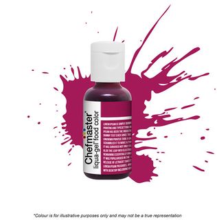 CHEFMASTER | BURGUNDY WINE | LIQUA-GEL FOOD COLOUR | 0.70 OZ/20 GRAMS - BB 09/25