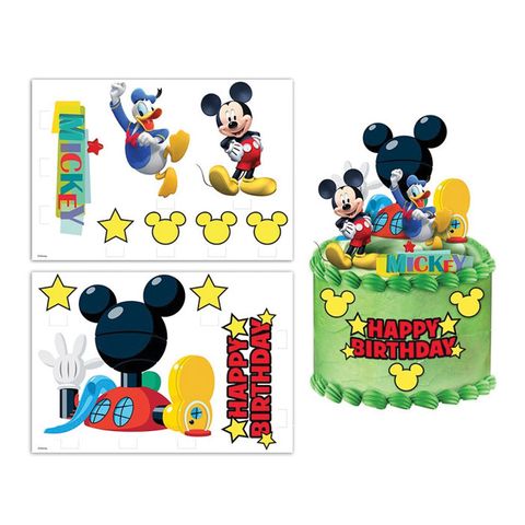 DISNEY MICKEY MOUSE CAKE TOPPER SCENE | EDIBLE IMAGE