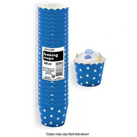 BAKING CUPS | STARS | ROYAL BLUE | 25 PACK