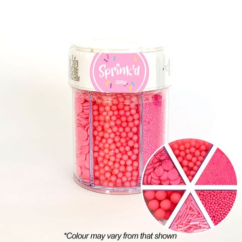 SPRINK'D | 6 CAVITY JAR | BRIGHT PINK | 200G