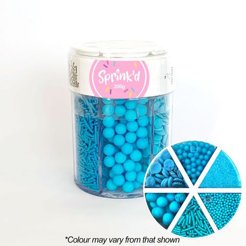 SPRINK'D | 6 CAVITY JAR | BRIGHT BLUE | 200G - BB 06/02/26