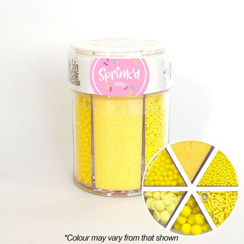 SPRINK'D | 6 CAVITY JAR | YELLOW | 200G  - BB 06/10/25