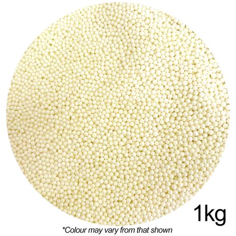 SPRINK'D | SUGAR BALLS | IVORY | 2MM | 1KG - BB 06/02/25