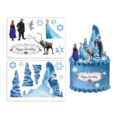 DISNEY FROZEN CAKE TOPPER SCENE | EDIBLE IMAGE