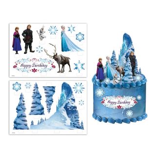 DISNEY FROZEN CAKE TOPPER SCENE | EDIBLE IMAGE