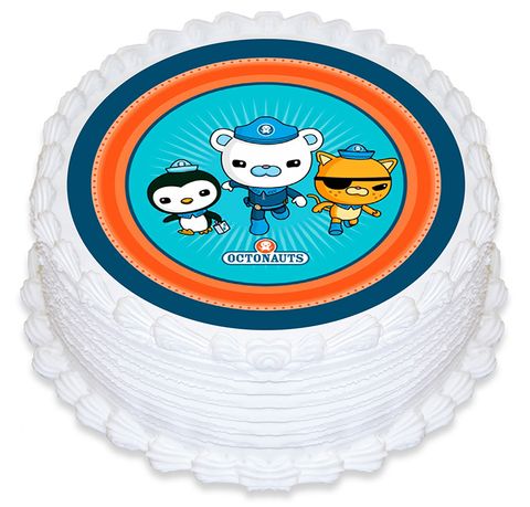 OCTONAUTS ROUND EDIBLE ICING IMAGE - 6.3 INCH / 16CM