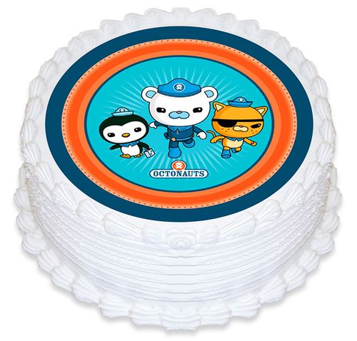 OCTONAUTS ROUND EDIBLE ICING IMAGE - 6.3 INCH / 16CM