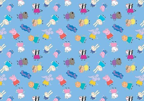 PEPPA PIG PATTERN SHEET A4 EDIBLE IMAGE