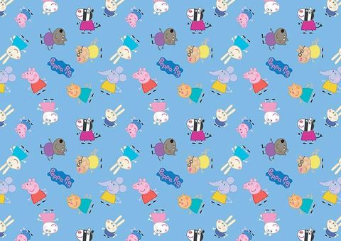 PEPPA PIG PATTERN SHEET A4 EDIBLE IMAGE