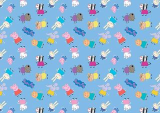 PEPPA PIG PATTERN SHEET A4 EDIBLE IMAGE