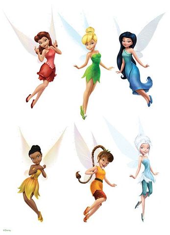 DISNEY FAIRIES CHARACTER SHEET A4 EDIBLE IMAGE