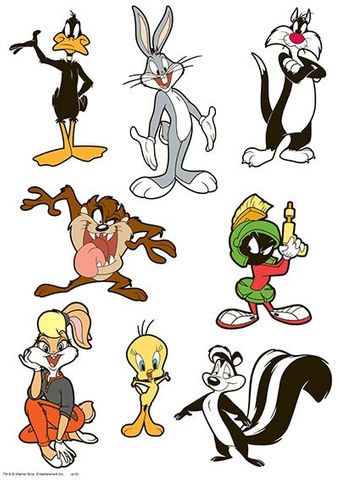 LOONEY TUNES - CHARACTER SHEET A4 EDIBLE IMAGE
