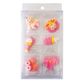 CHRISTENING ASSORTMENT BABY PINK | SUGAR DECORATIONS | 6 PIECE PACK -