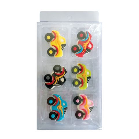 MONSTER TRUCK | SUGAR DECORATIONS | 6 PIECE PACK - BB 12/24