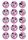 MINNIE MOUSE - 2 INCH/5CM CUPCAKE IMAGE SHEET - 15 PER SHEET
