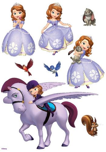 DISNEY SOFIA THE FIRST - PRINCESS SOFIA CHARACTER SHEET A4 EDIBLE IMAGE