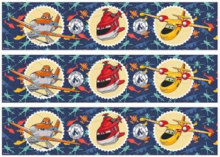 DISNEY PLANES CAKE STRIPS A4 EDIBLE IMAGE