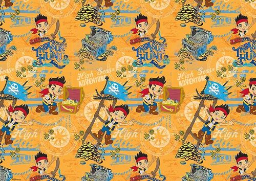 DISNEY JAKE AND THE NEVER LAND PIRATES - PATTERN SHEET A4 EDIBLE IMAGE