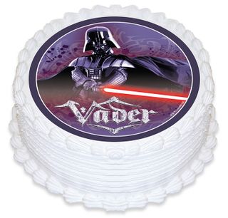 STAR WARS - DARTH VADER ROUND EDIBLE ICING IMAGE - 6.3 INCH / 16CM