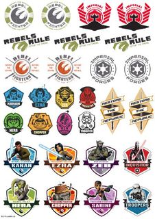 STAR WARS - REBELS ICON SHEET A4 EDIBLE IMAGE