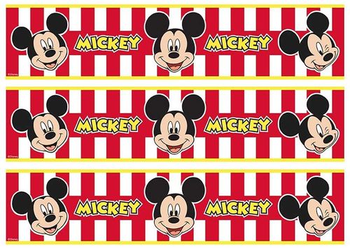 MICKEY MOUSE - CAKE STRIPS A4 EDIBLE IMAGE