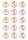 DISNEY PRINCESS - CINDERELLA 2 INCH/5CM CUPCAKE IMAGE SHEET - 15 PER SHEET