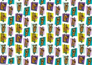 SCOOBY DOO PATTERN SHEET A4 EDIBLE IMAGE